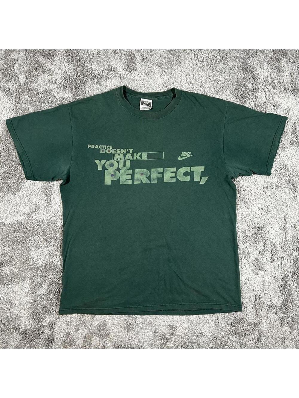 Vintage made in USA green Nike athletic shirt